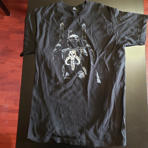 Star Wars Boba Fett Punisher Mandalorian Tee - Picture 2 of 3